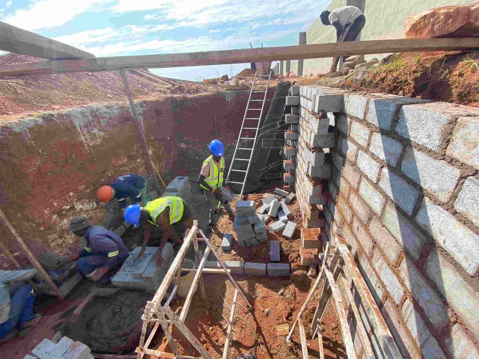 Sikha Construction team showcasing active work and progress on a residential construction site